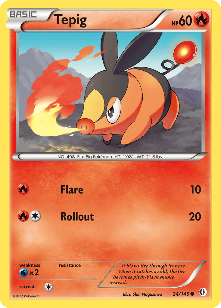Carta Pokémon Tepig 24