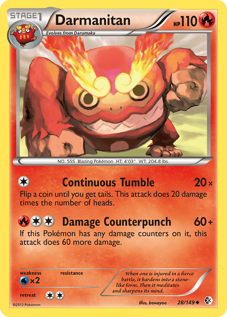 Carta Pokémon Darmanitan 28