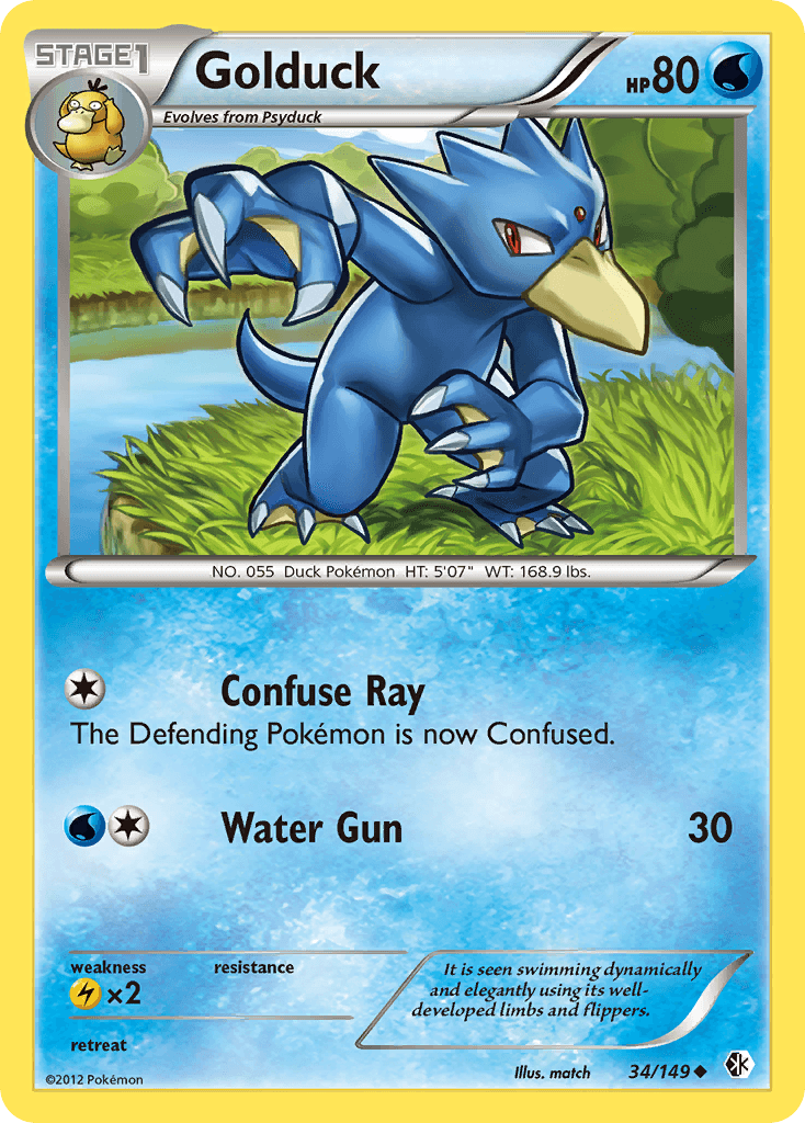 Carta Pokémon Golduck 34