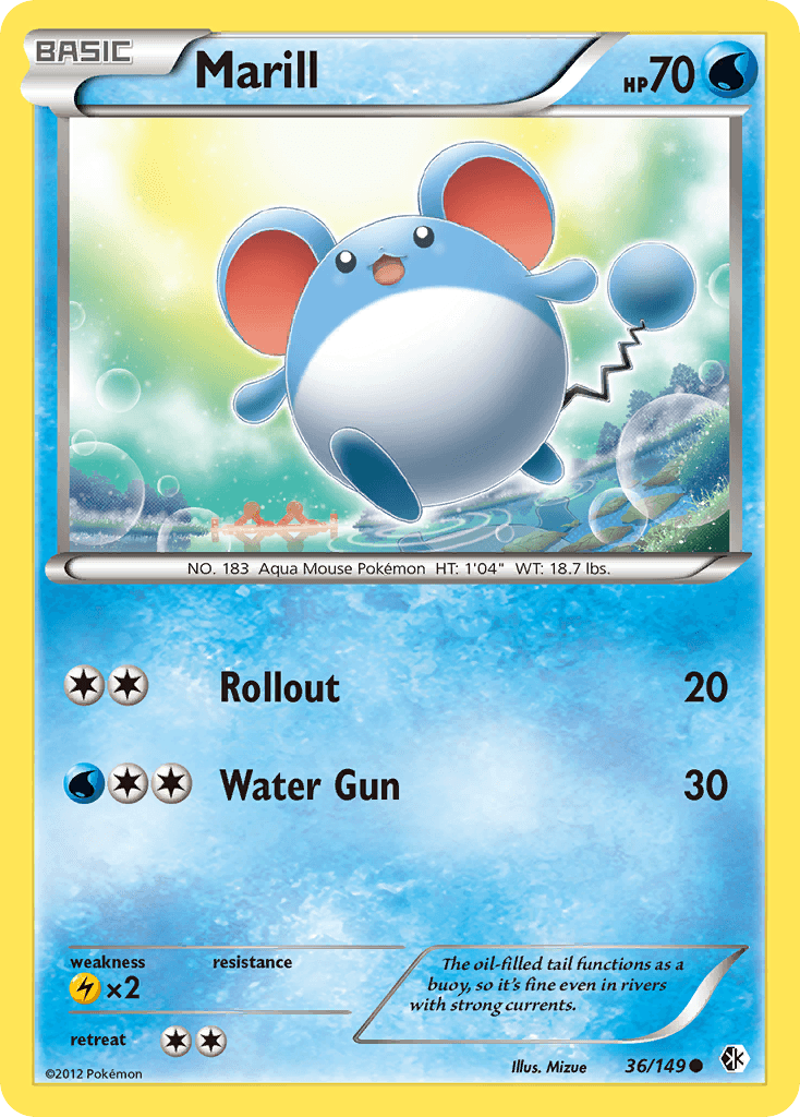 Carta Pokémon Marill 36