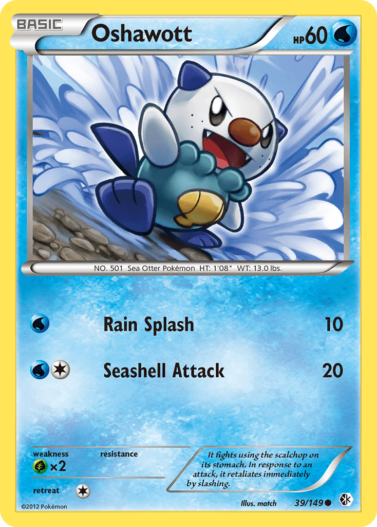 Carta Pokémon Oshawott 39 de Boundaries Crossed