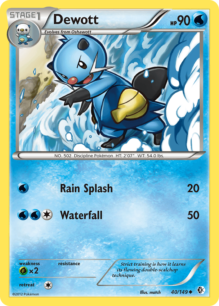 Carta Pokémon Dewott 40