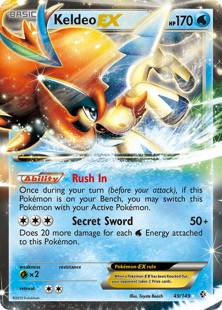 Carta Pokémon Keldeo-EX 49