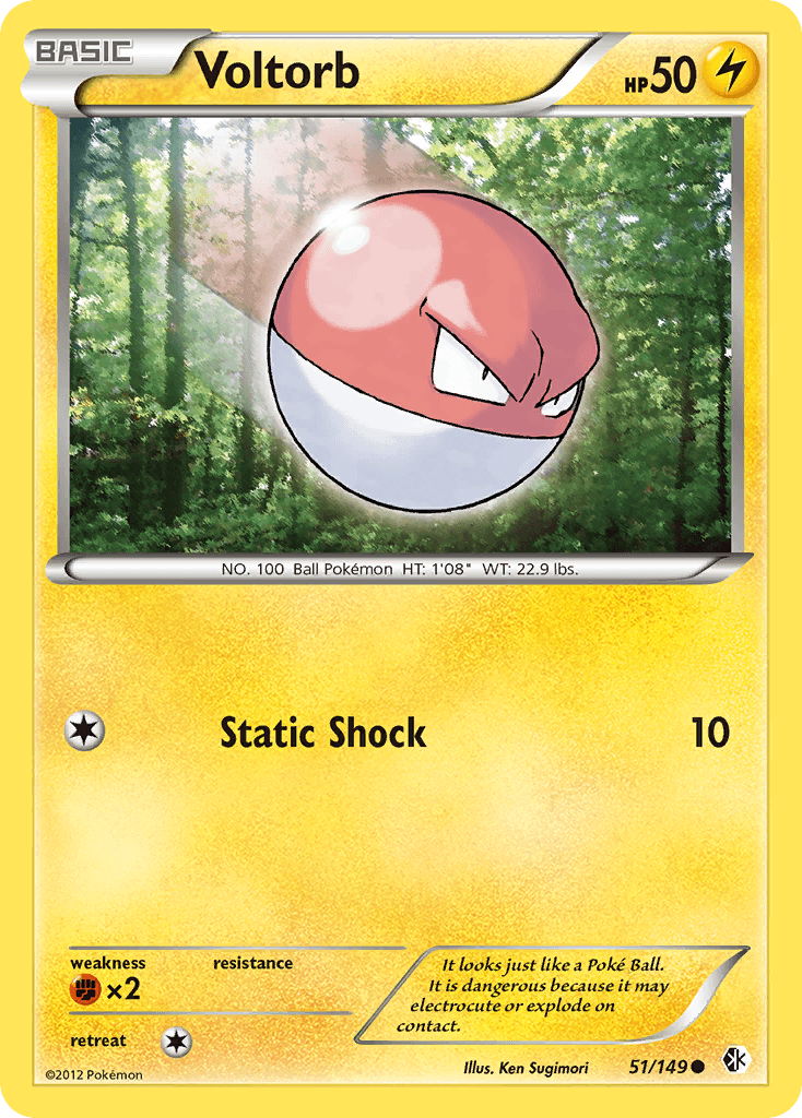 Carta Pokémon Voltorb 51