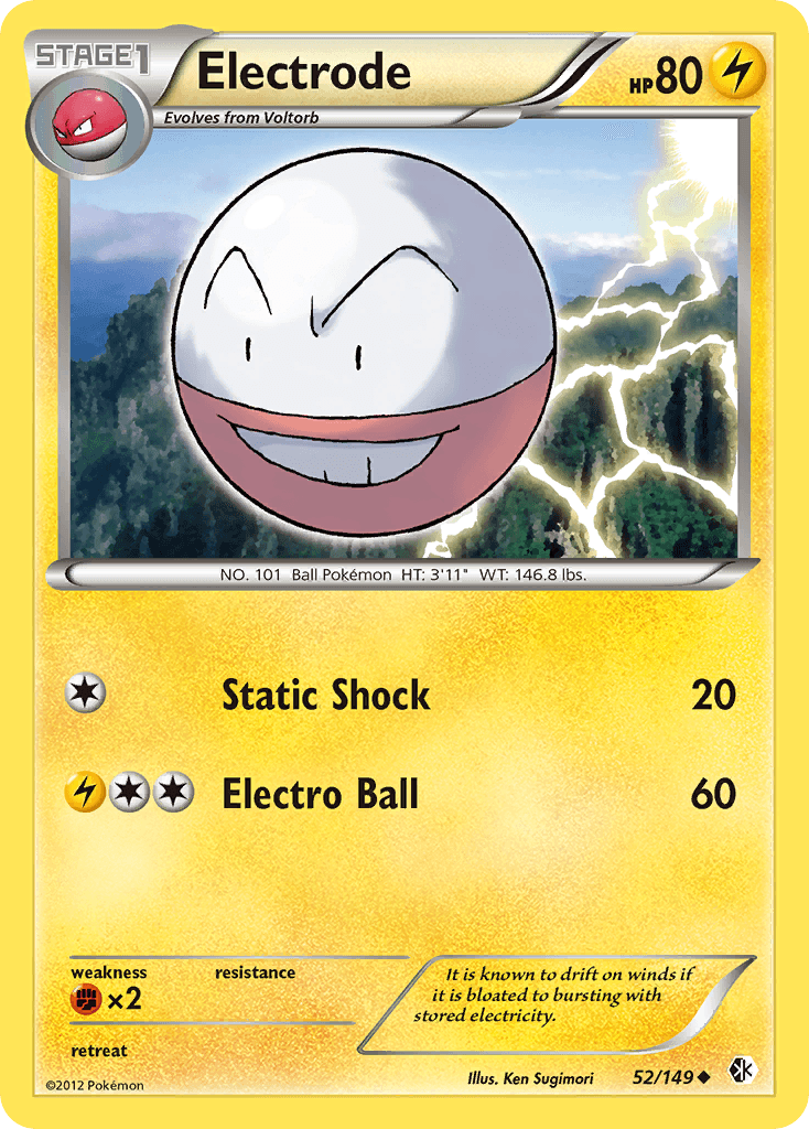 Carta Pokémon Electrode 52