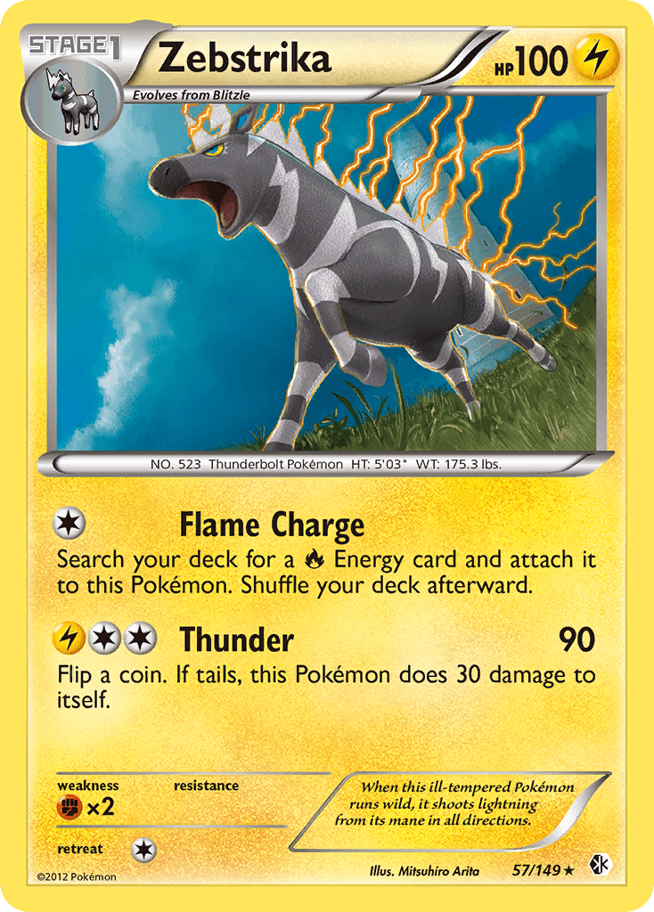 Carta Pokémon Zebstrika 57