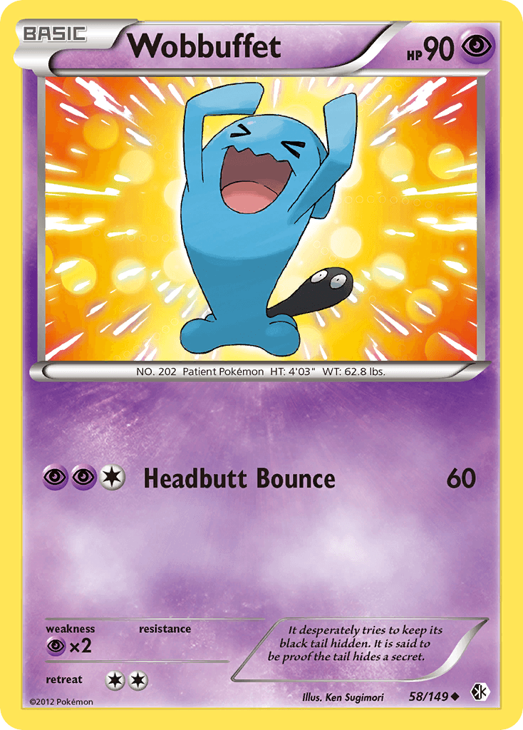 Carta Pokémon Wobbuffet 58