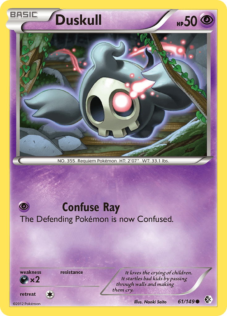 Carta Pokémon Duskull 61