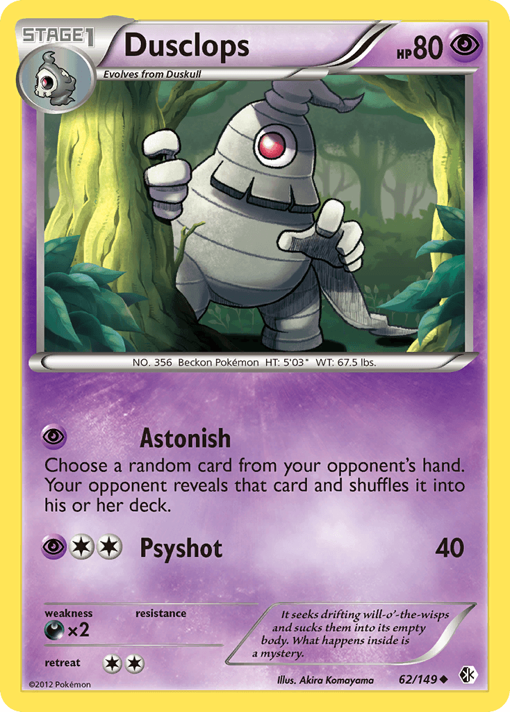 Carta Pokémon Dusclops 62