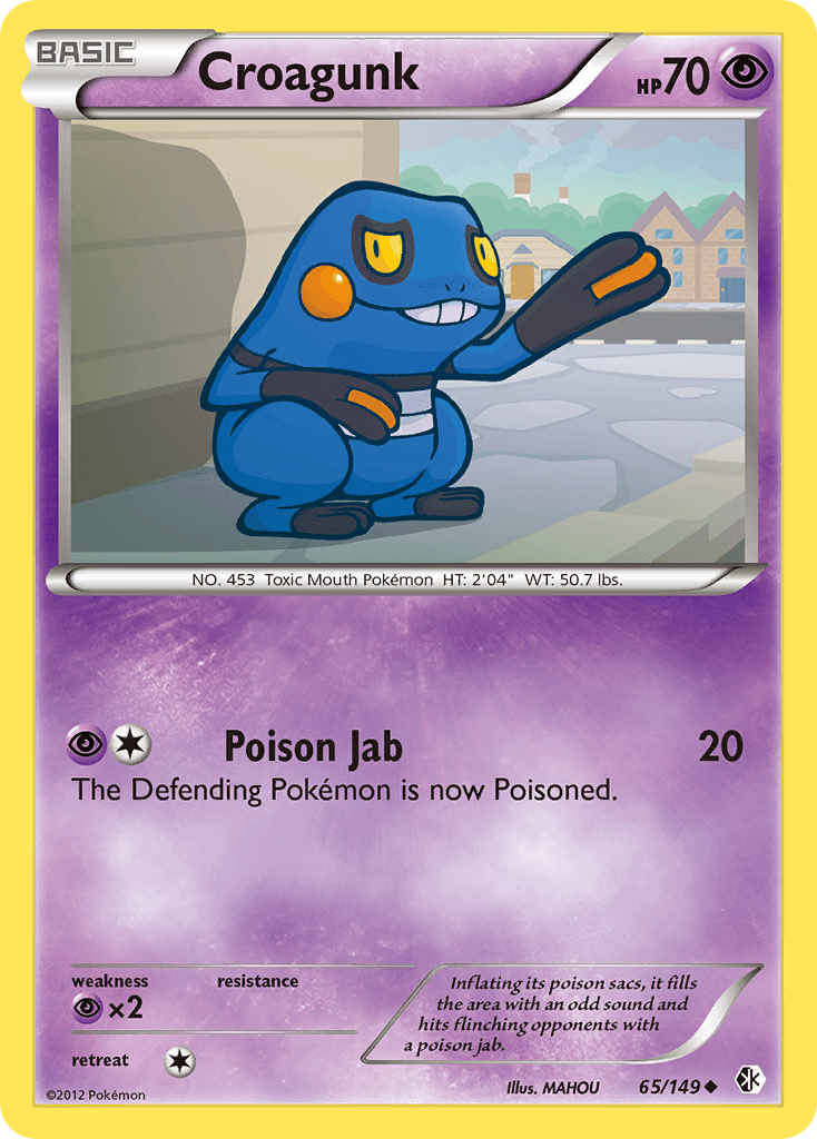 Carta Pokémon Croagunk 65