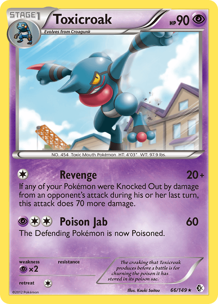 Carta Pokémon Toxicroak 66