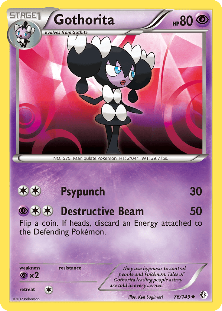 Carta Pokémon Gothorita 76