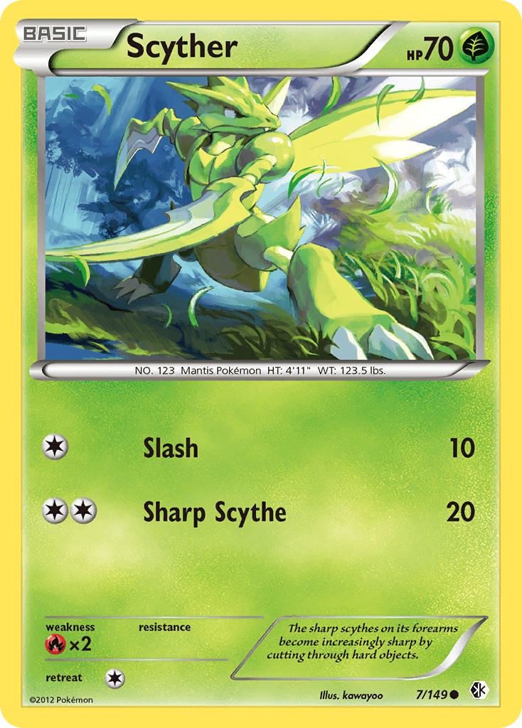 Carta Pokémon Scyther 7