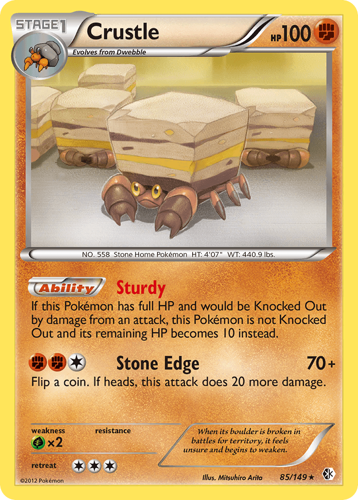 Carta Pokémon Crustle 85