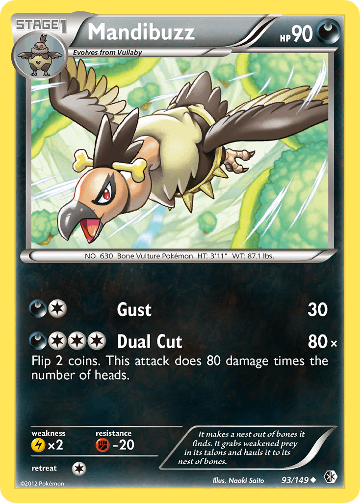 Carta Pokémon Mandibuzz 93