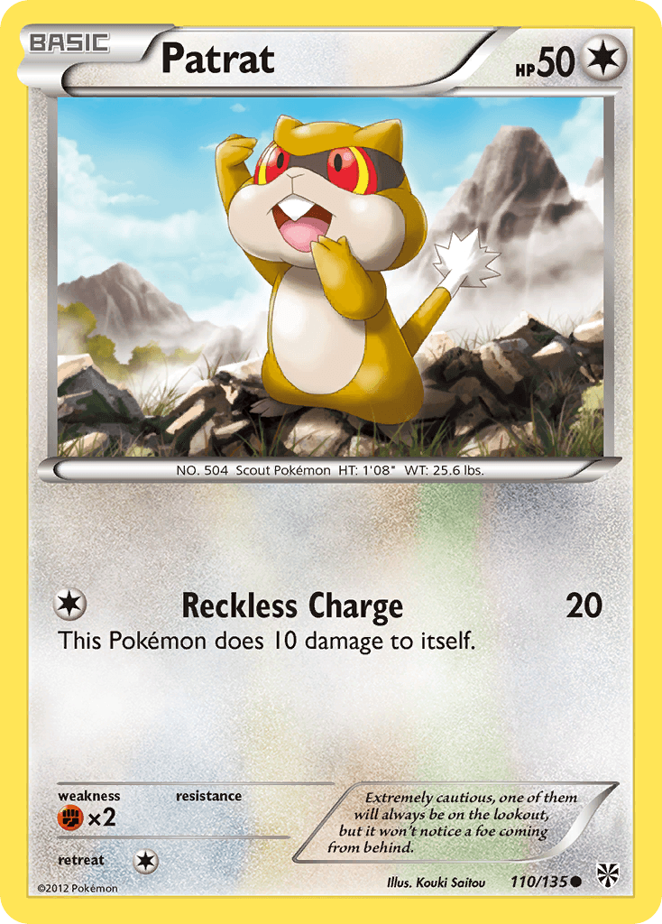Carta Pokémon Patrat 110