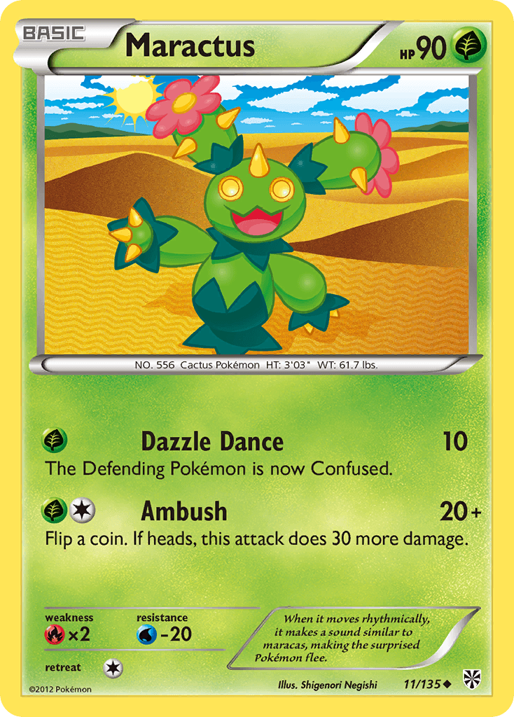 Carta Pokémon Maractus 11