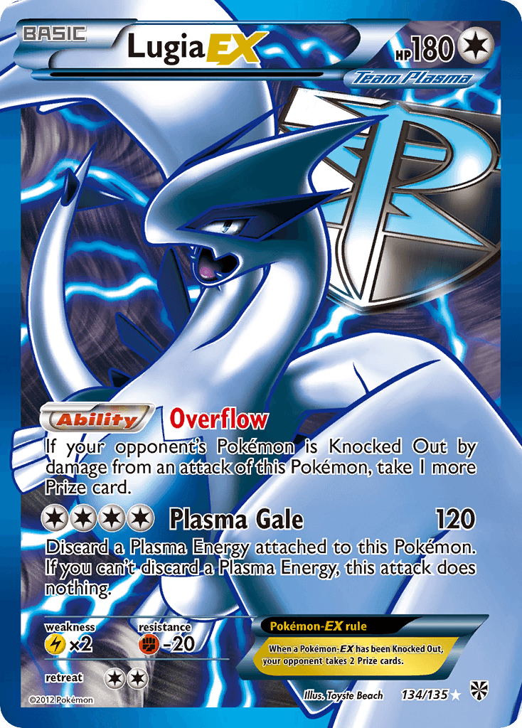 Carta Pokémon Lugia-EX 134