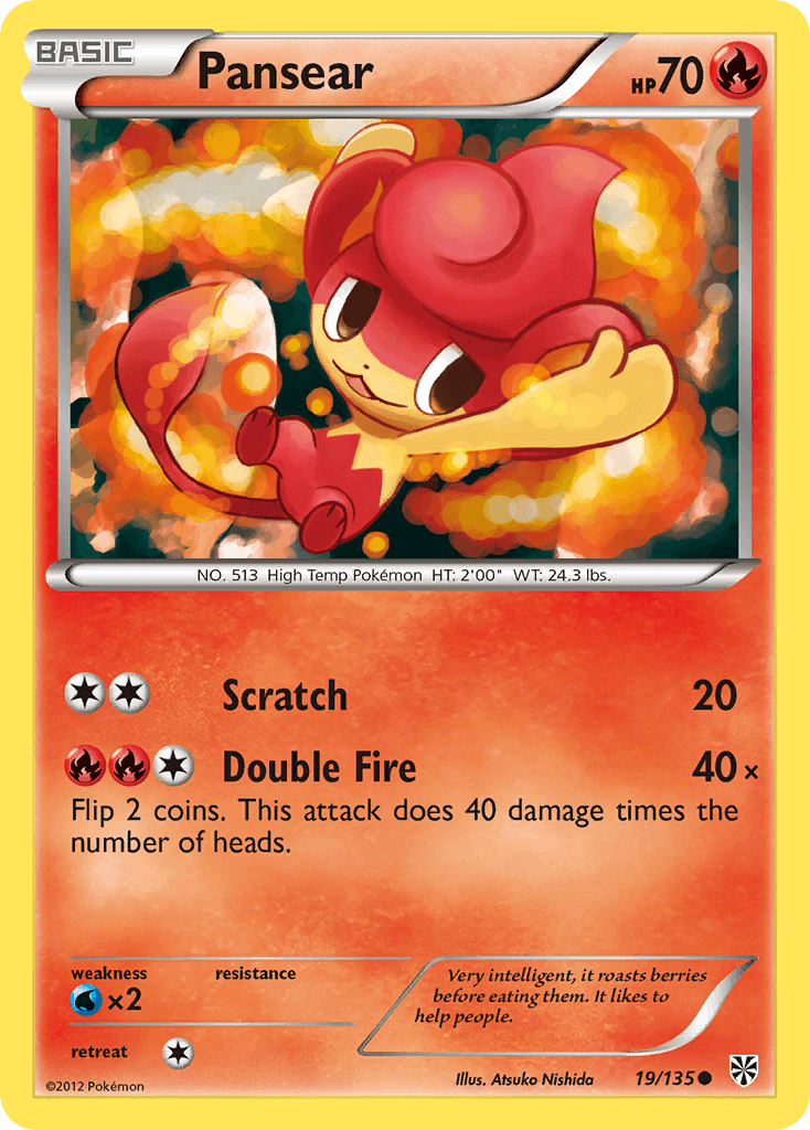 Carta Pokémon Pansear 19