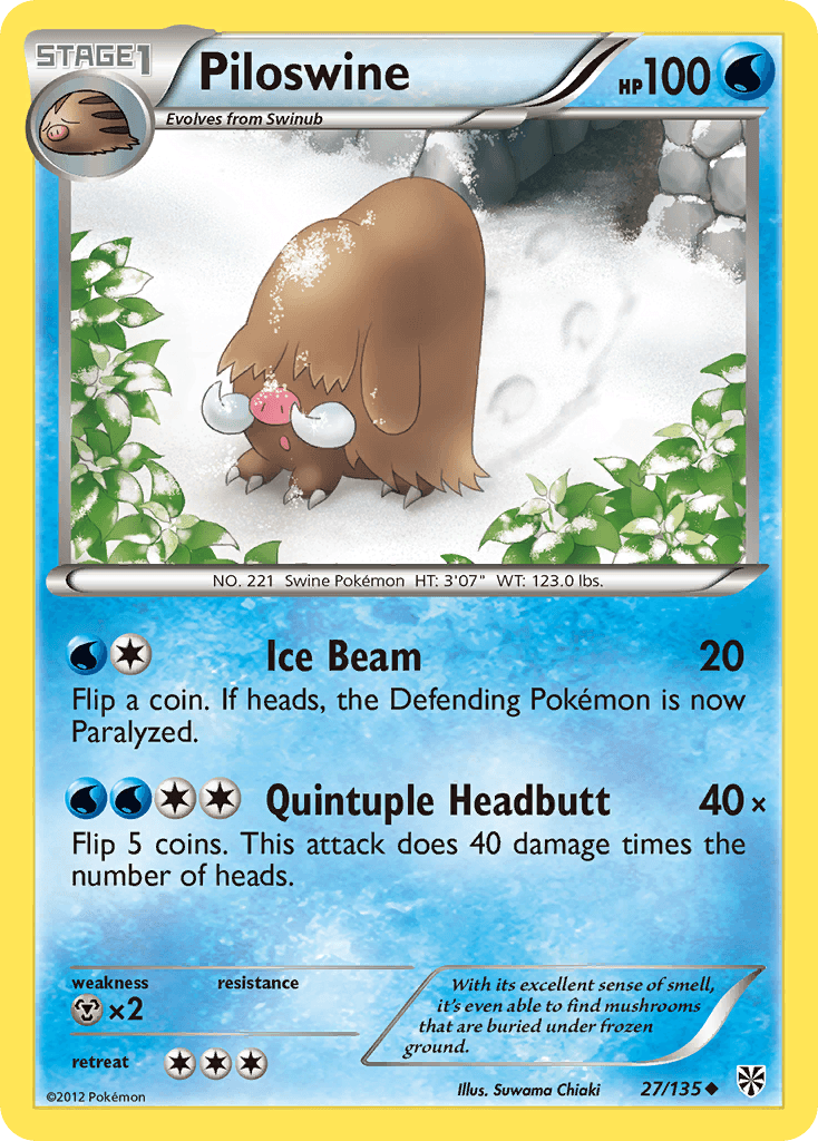 Carta Pokémon Piloswine 27