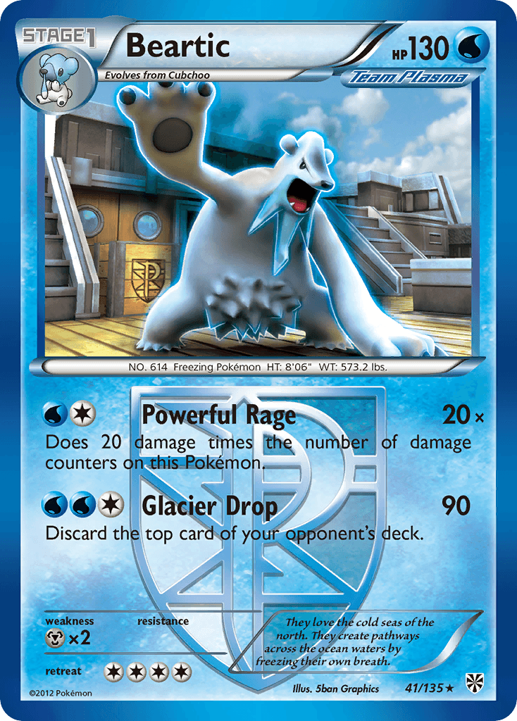 Carta Pokémon Beartic 41