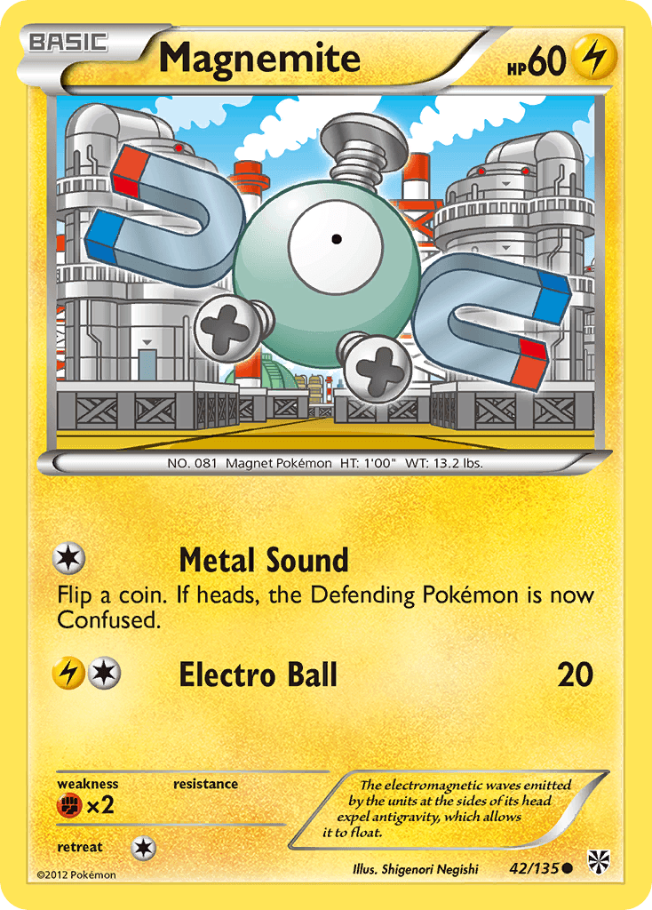 Carta Pokémon Magnemite 42