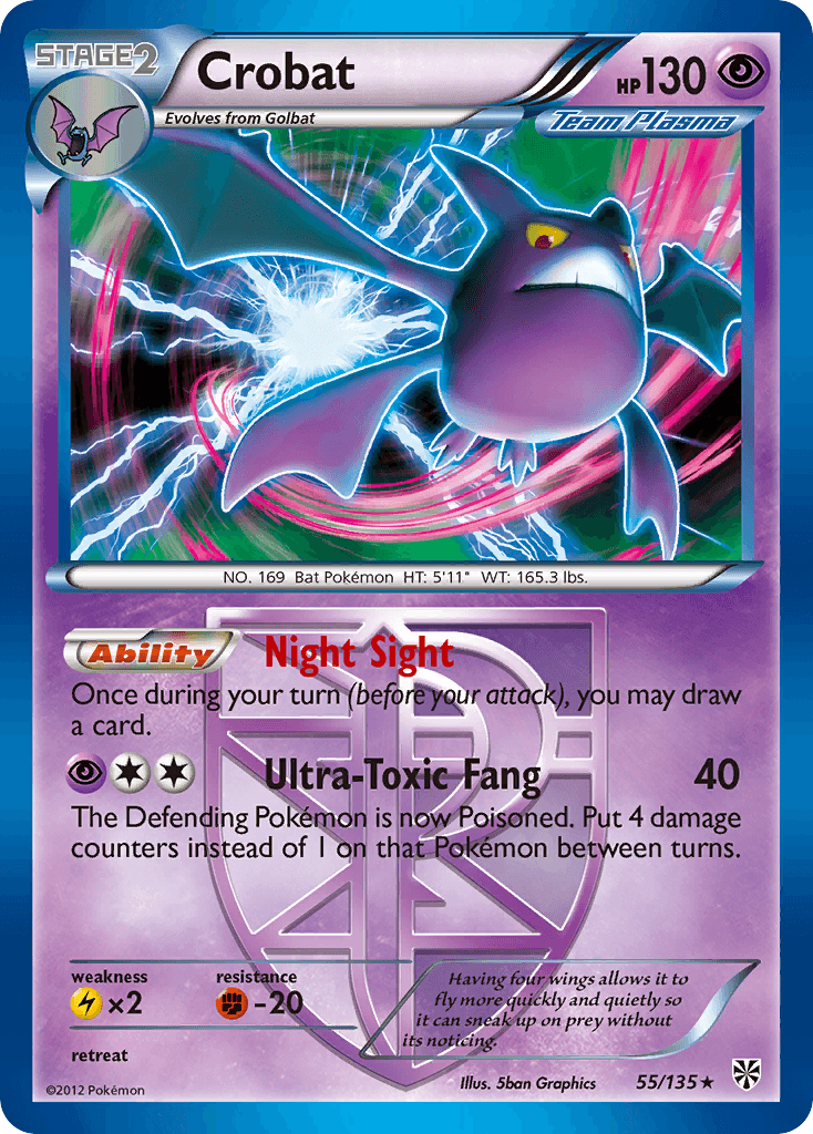 Carta Pokémon Crobat 55