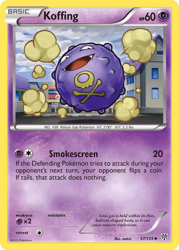 Carta Pokémon Koffing 57