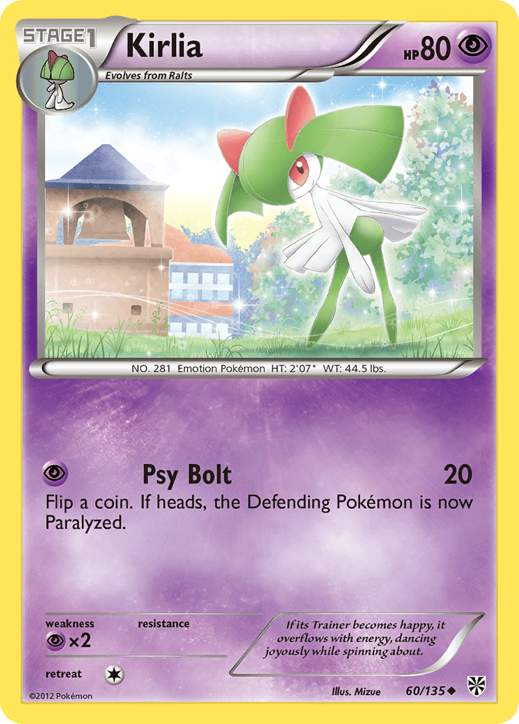 Carta Pokémon Kirlia 60 de Plasma Storm