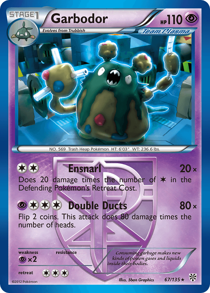 Carta Pokémon Garbodor 67