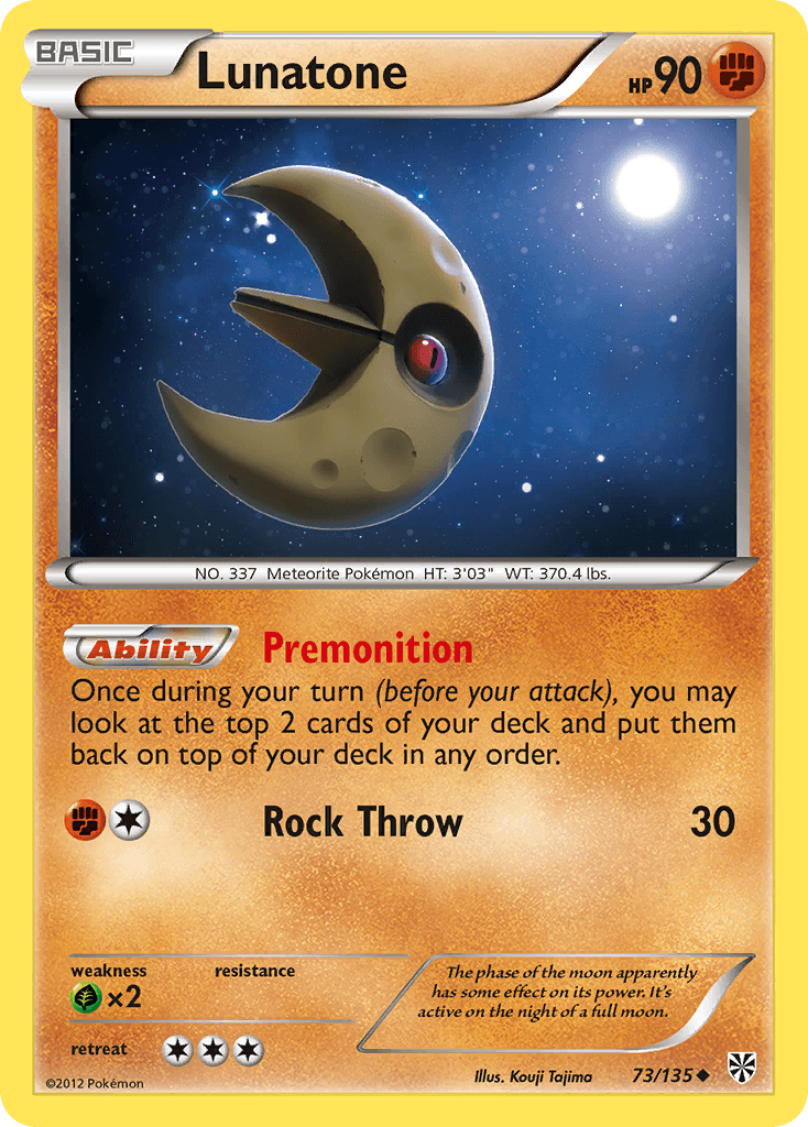 Carta Pokémon Lunatone 73