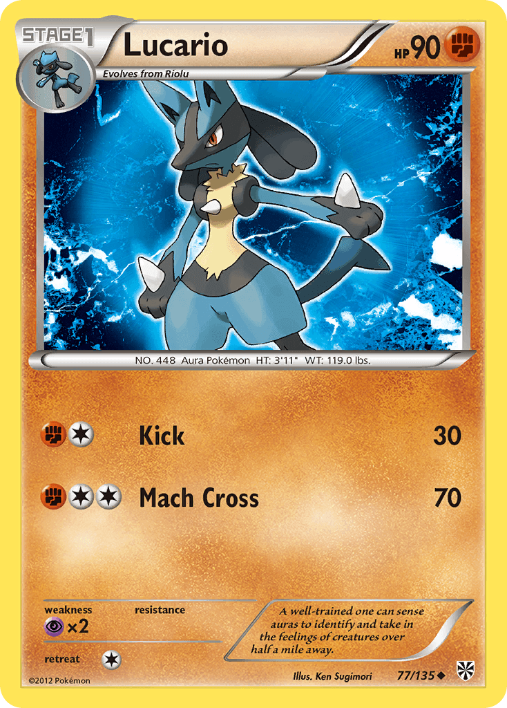 Carta Pokémon Lucario 77