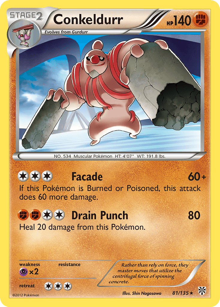 Carta Pokémon Conkeldurr 81