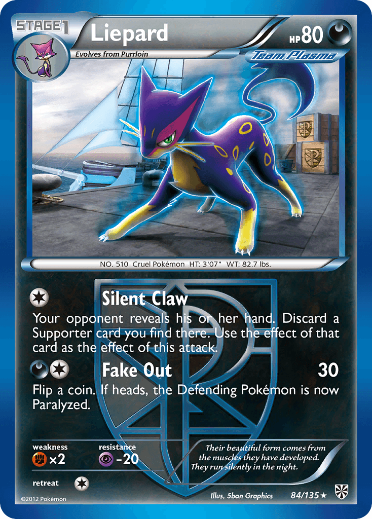 Carta Pokémon Liepard 84
