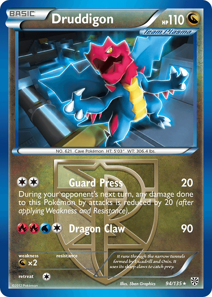 Carta Pokémon Druddigon 94