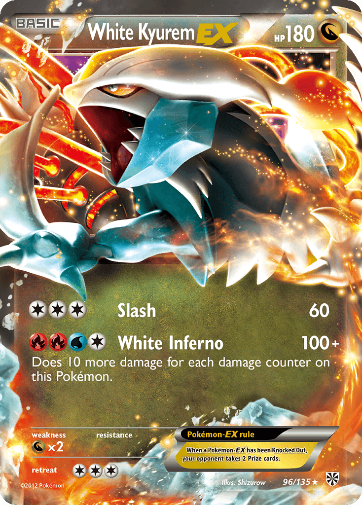 Carta Pokémon White Kyurem-EX 96
