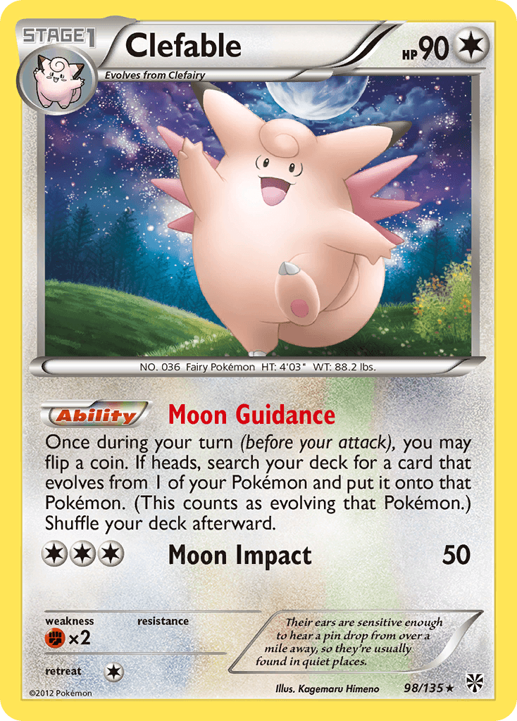 Carta Pokémon Clefable 98