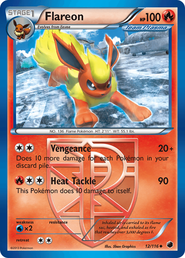 Carta Pokémon Flareon 12