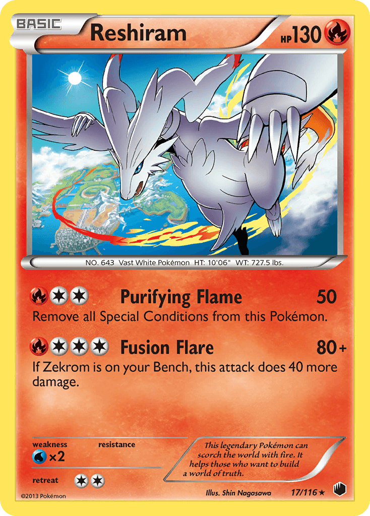 Carta Pokémon Reshiram 17
