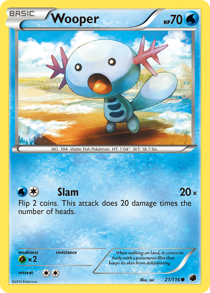 Carta Pokémon Wooper 21