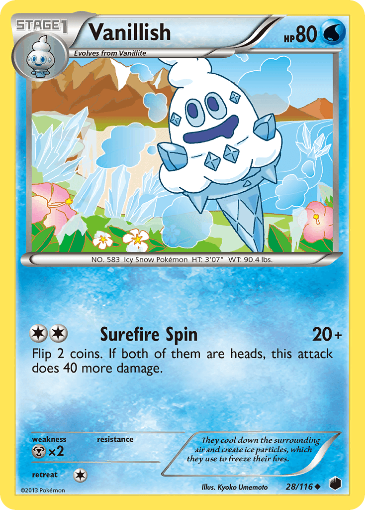 Carta Pokémon Vanillish 28