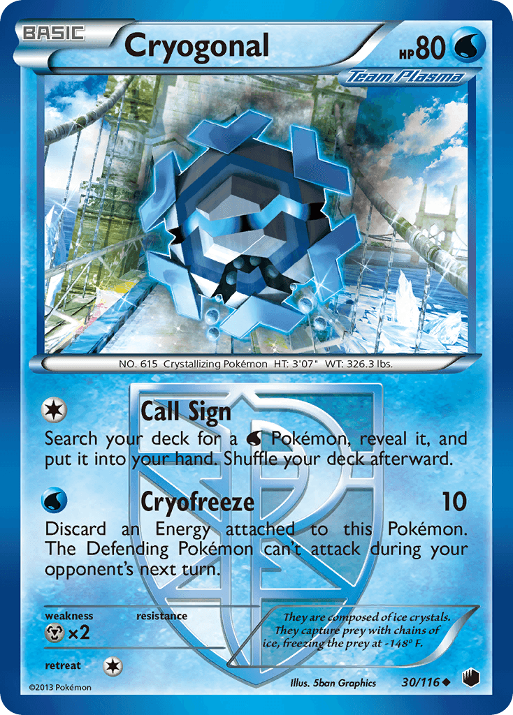 Carta Pokémon Cryogonal 30