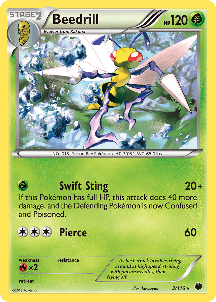 Carta Pokémon Beedrill 3