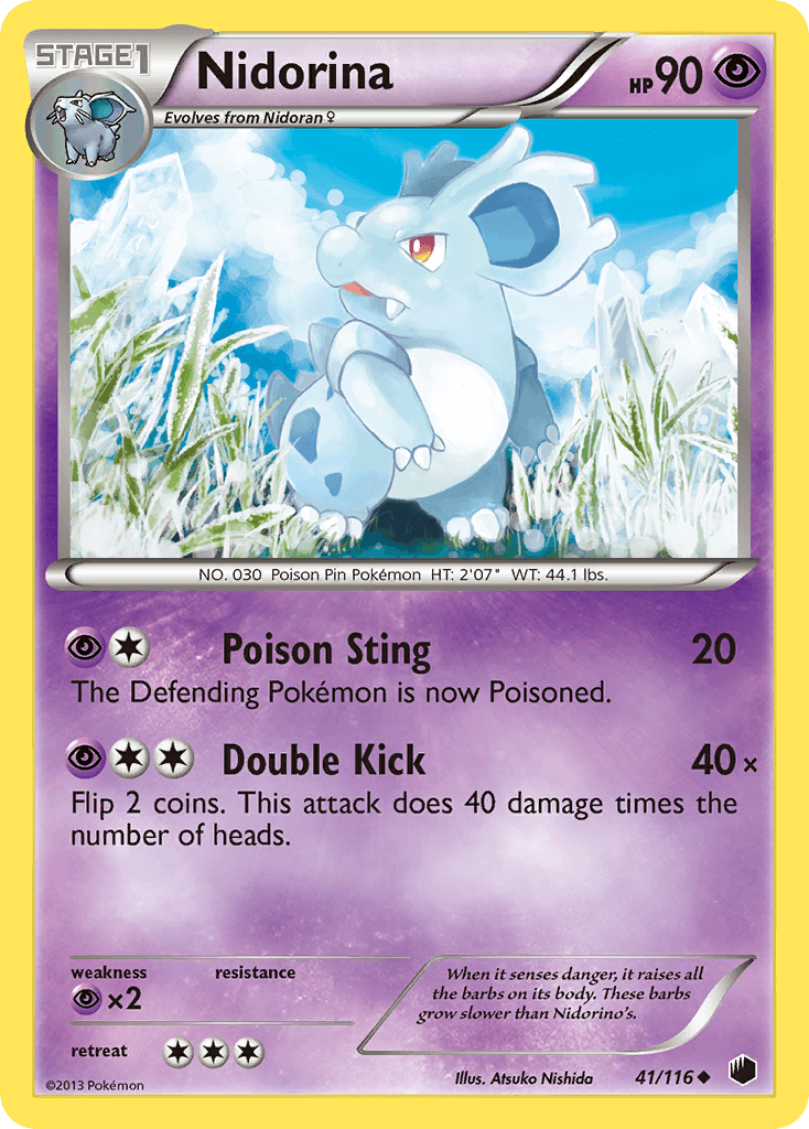 Carta Pokémon Nidorina 41