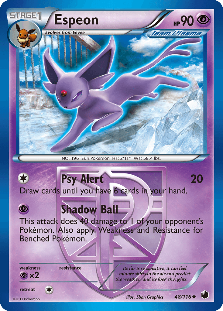 Carta Pokémon Espeon 48