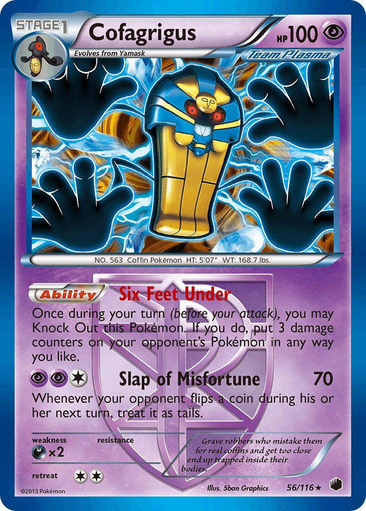 Carta Pokémon Cofagrigus 56