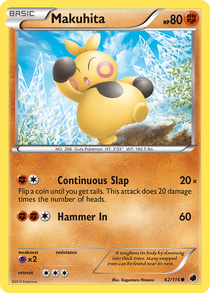 Carta Pokémon Makuhita 62
