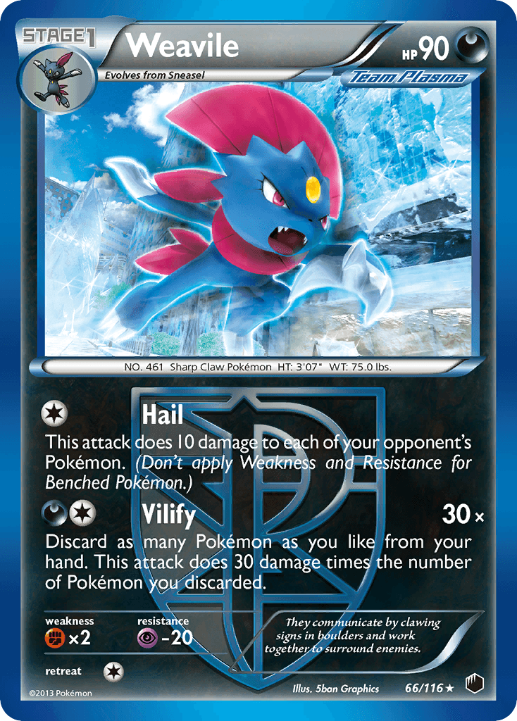 Carta Pokémon Weavile 66