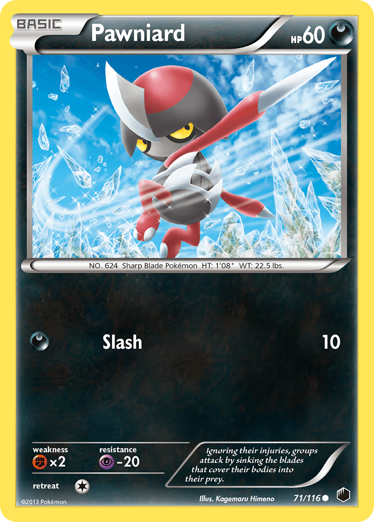 Carta Pokémon Pawniard 71