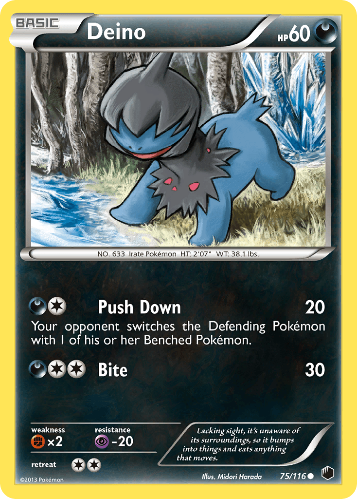 Carta Pokémon Deino 75